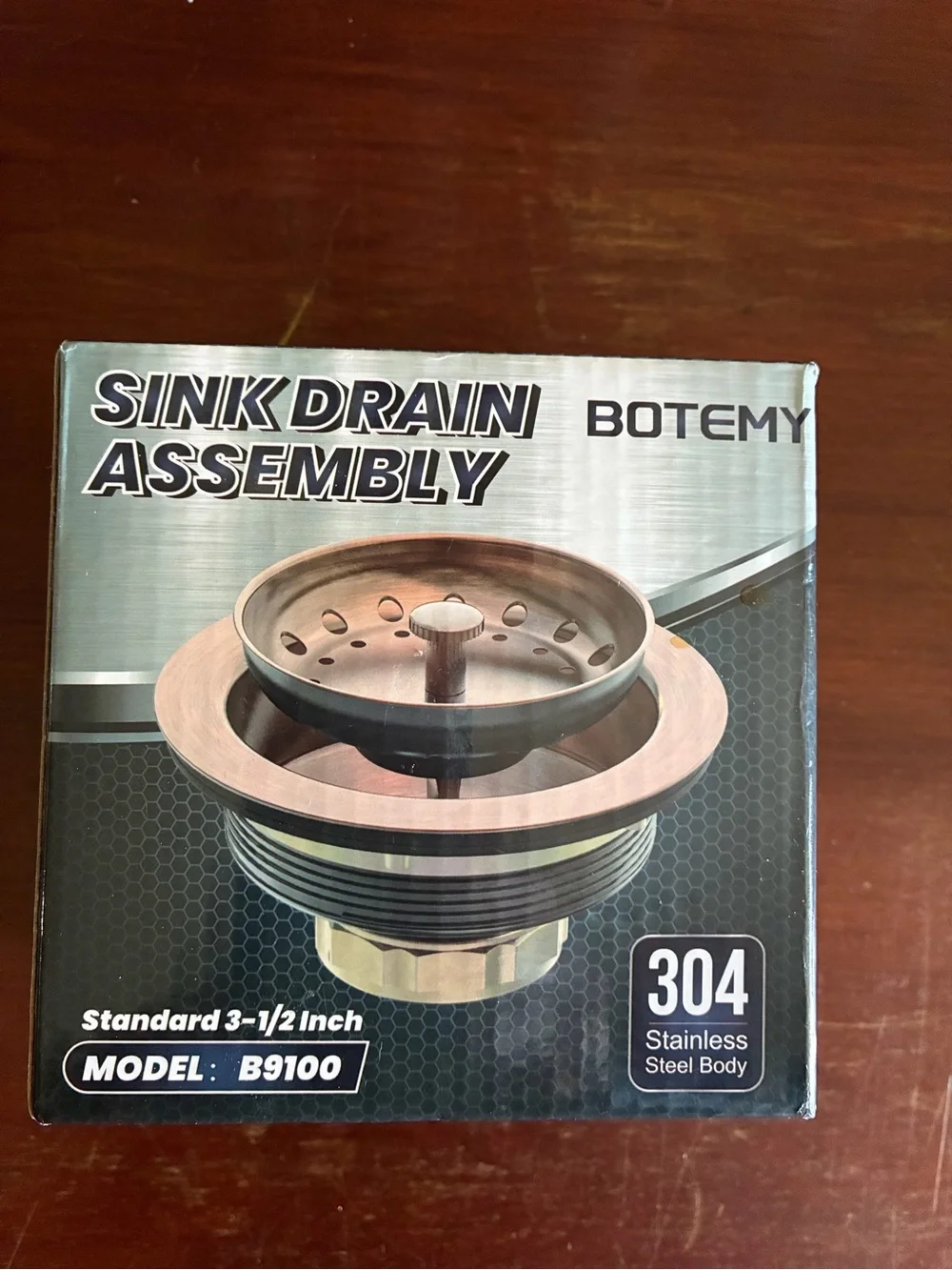 Bronze Sink Drain Assembly - 3-1/2 Inch
